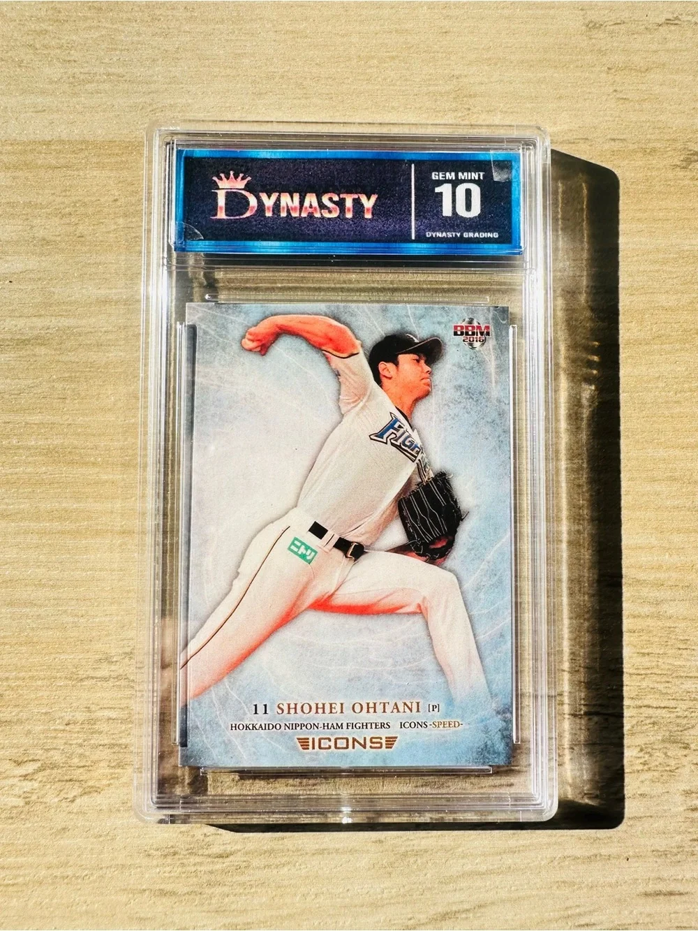 Shohei Ohtani Japanese Rookie 2016 BBM Icons Gem Mint 10 Novelty Baseball Card.